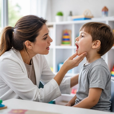استفاده از آینه برای آموزش و تمرین جایگاه تلفظ حروف به کودکان مبتلا به آپراکسی