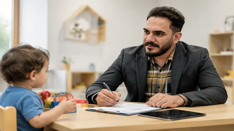 استناد به مراجع علمی بین المللی و غربالگری عدم برقراری تماس چشمی کودک در اوتیسم